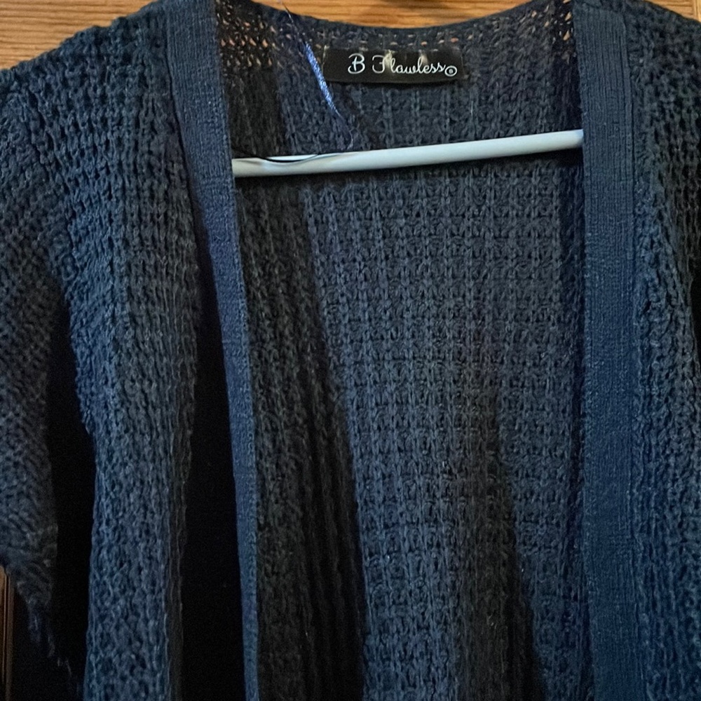 New without tags small navy blue cardigan